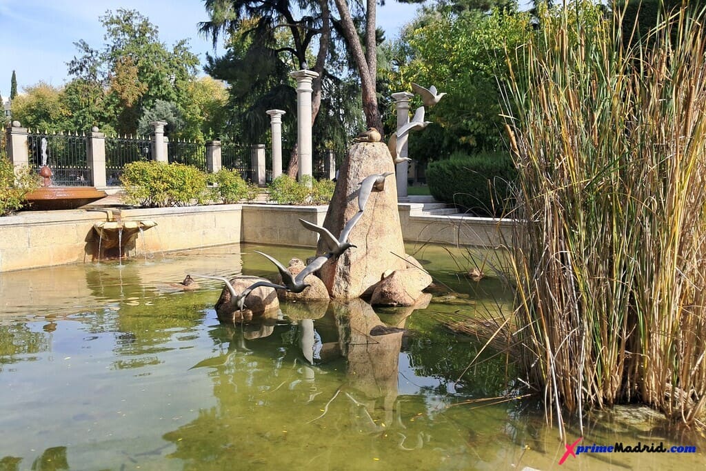 Fuente de las Gaviotas en los jardines de Cecilio Rodriguez