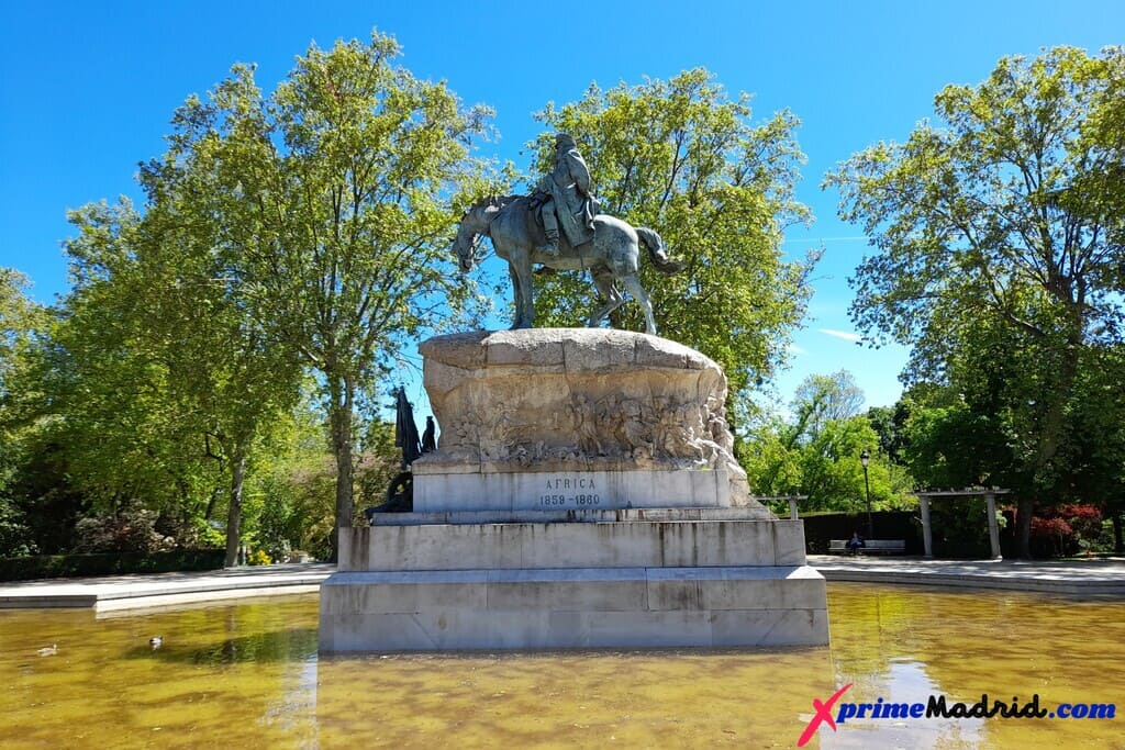 Monumento capitán general Arsenio Martínez de Campos y Antón en el Retiro
