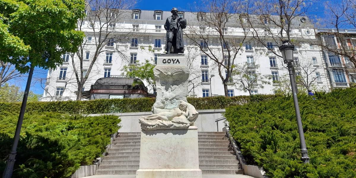 Monumento de Goya en el Museo del Prado